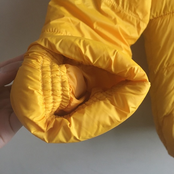 NWT Mustard Yellow Girls’ Waterproof Puffer Hooded - Picture 3 of 8